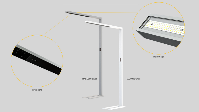 Cyanlite LED free standing luminaire LINA
